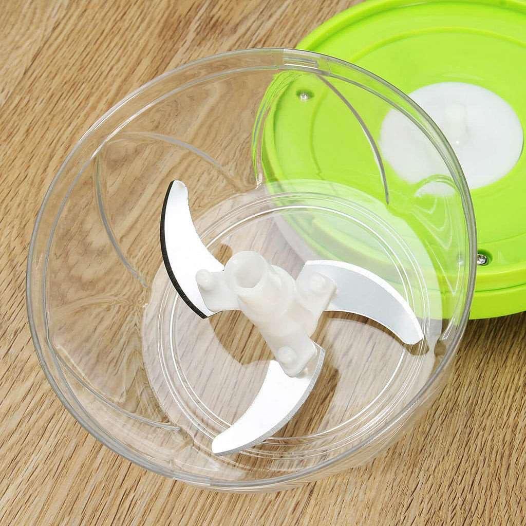 Manual Food Chopper 500ml Hand Pull Vegetable Cutter Garlic Onion Mincer Food Processor Stainless Steel Blades Easy Clean Kitchen Tool